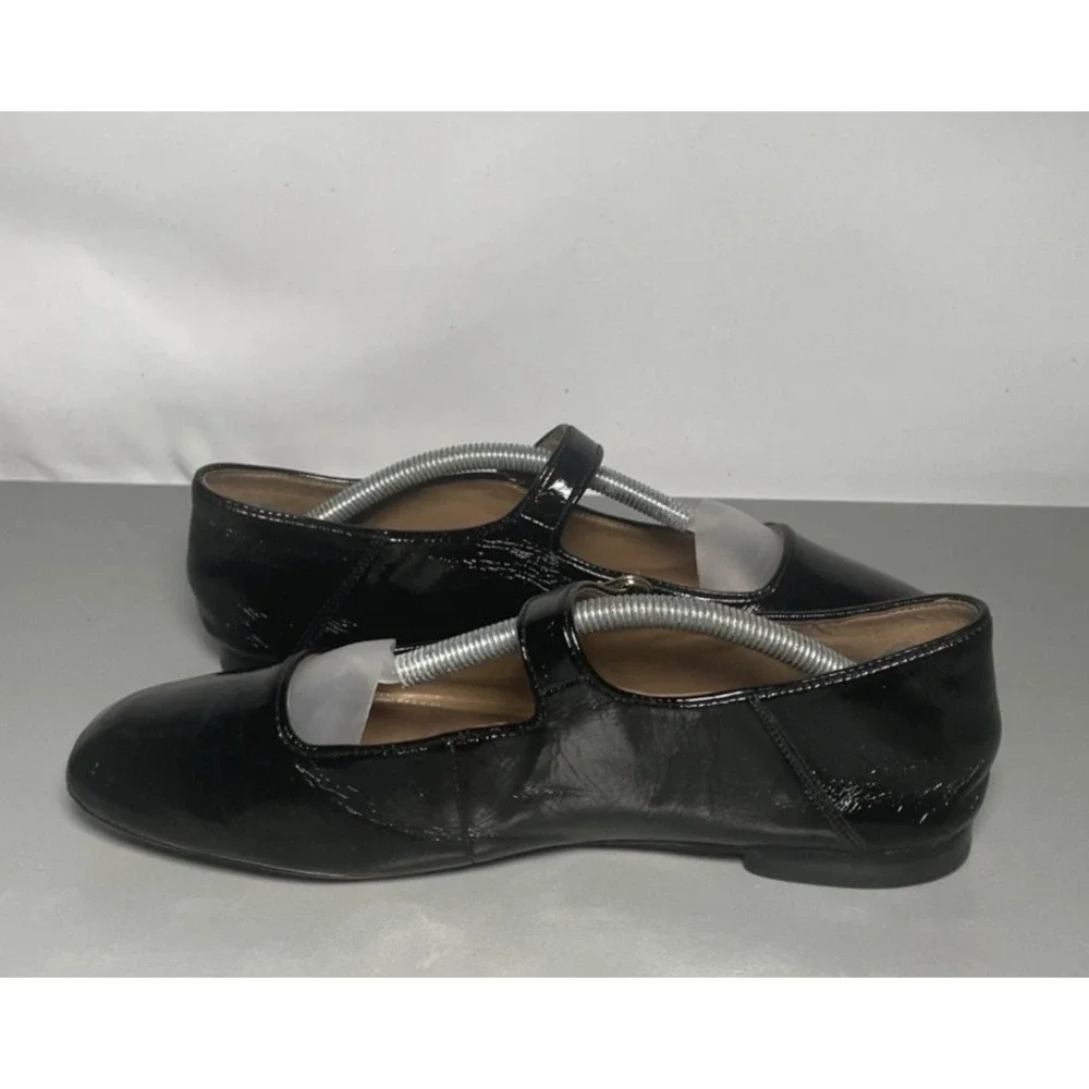 Sam Edelman Michaela Patent Leather Mary Jane Square Toe Flats Size 8.5 M - Picture 3 of 8